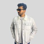 Export Quality White Denim Jacket