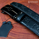 Genuine Leather Automatic Buckle Belt