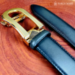 Luxury Leather Belt with Automatic Buckle